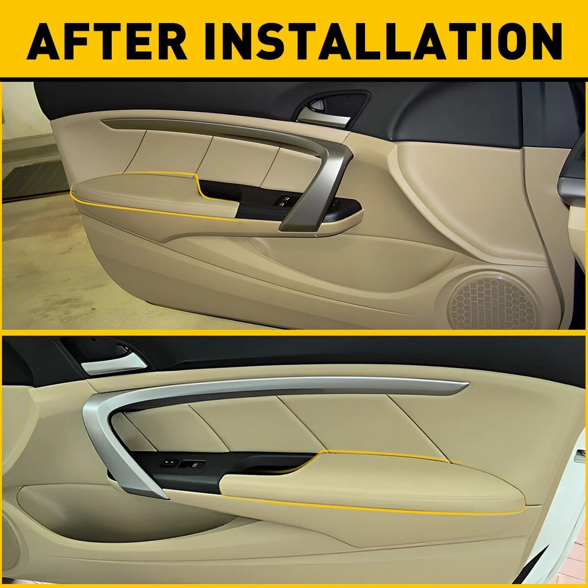 Set of 2 Door Armrest Panels for Honda Accord Coupe (2008–2012) Beige