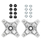 2X Front Wheel Hubs & Flange Lug Nuts for Honda TRX250X TRX400X (2002–2023)