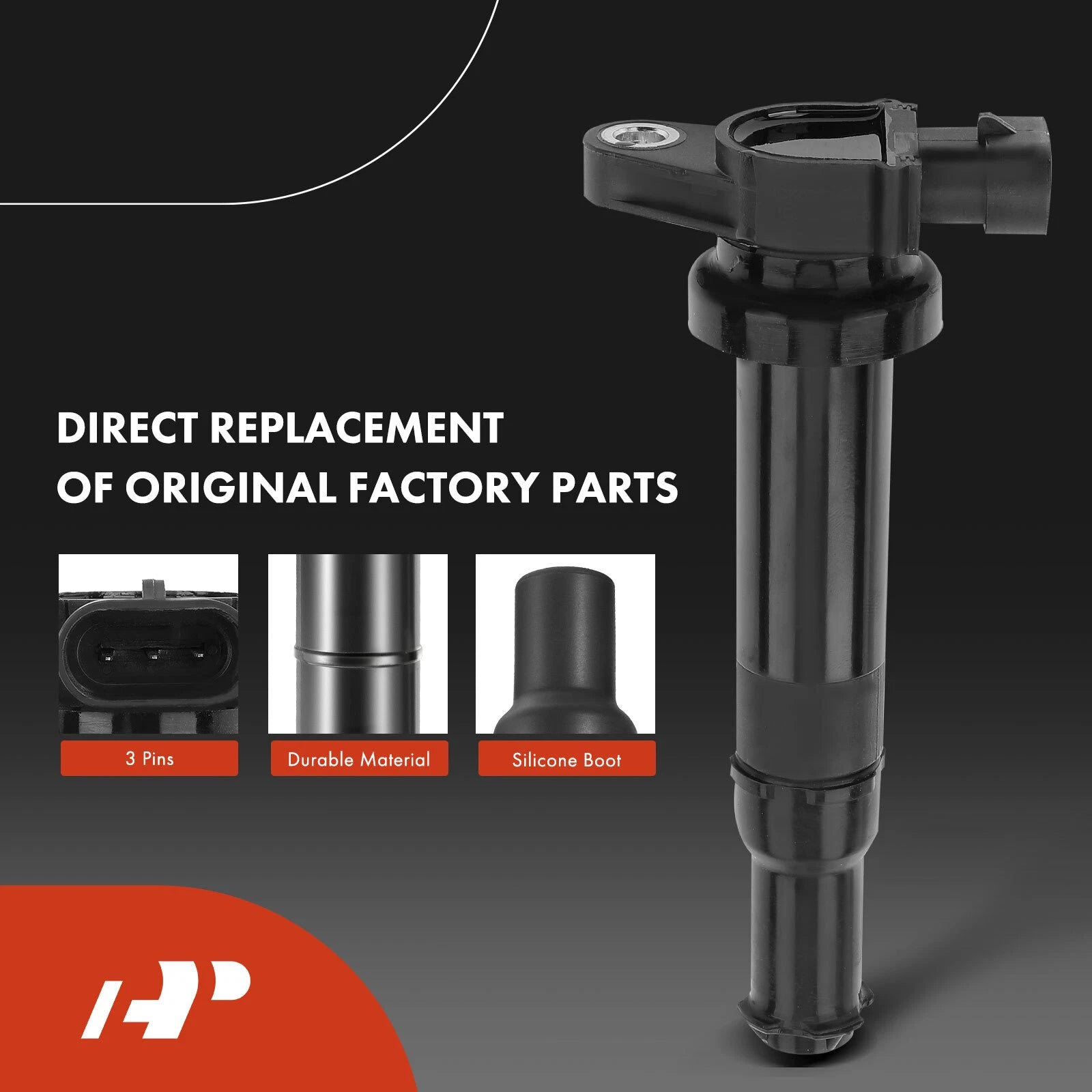 Set of 6 Ignition Coils & Iridium Spark Plugs for Kia Optima (2006)