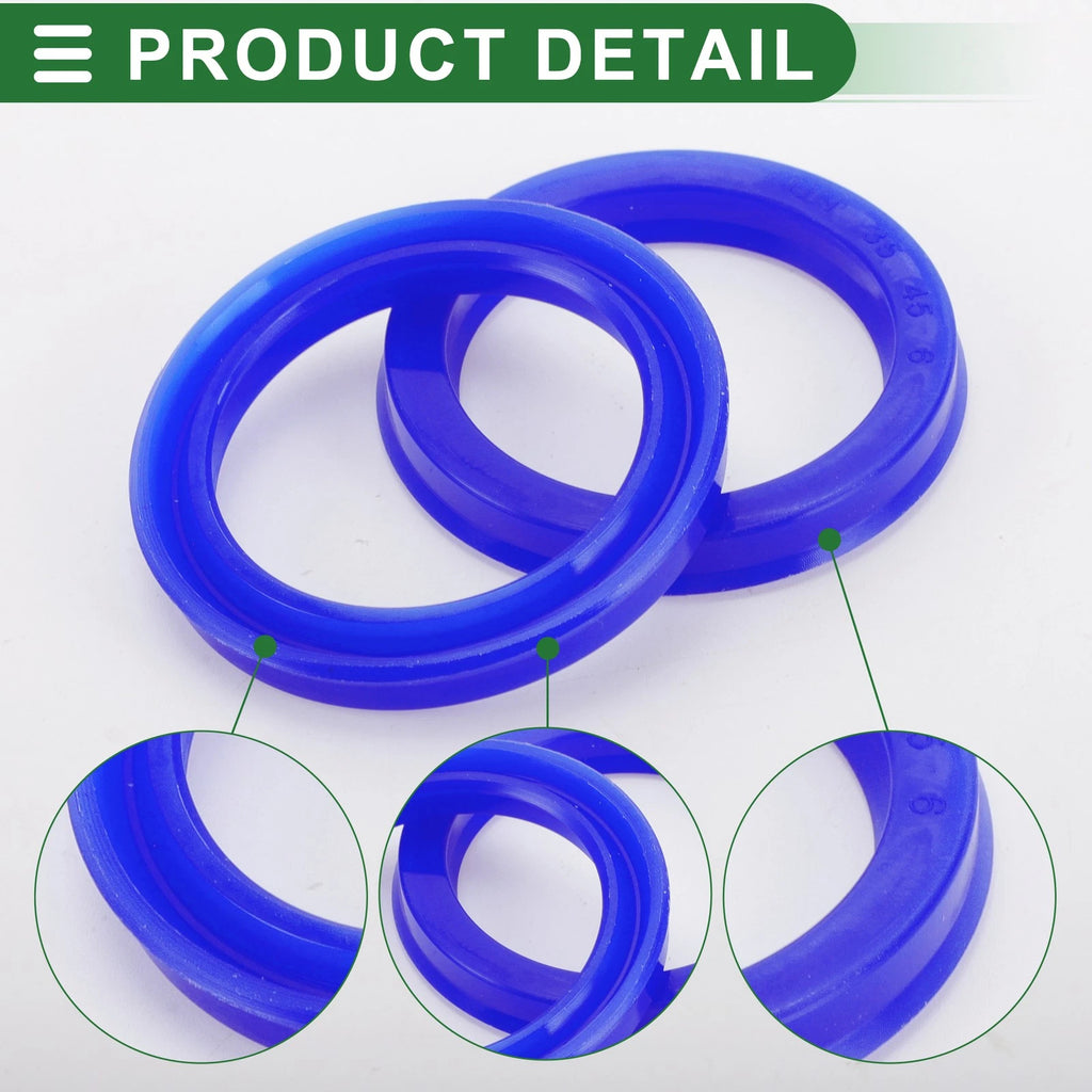 Set of 5 Oil Seal Rotary Shaft Seal 35x45x6mm TPU High Pressure