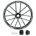 30" x 3.5" Front Wheel Rim Dual Hub & Fender for Harley Touring (2008–2023)