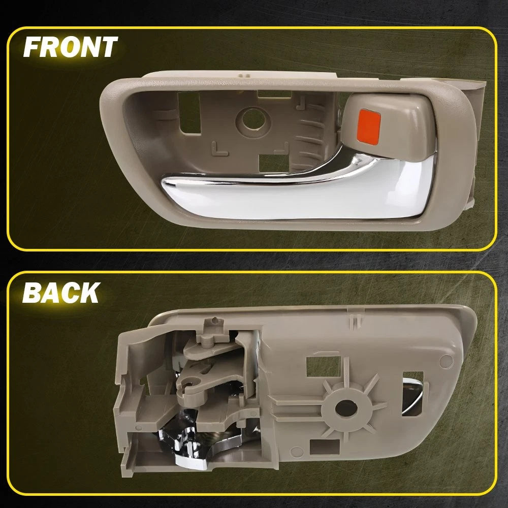 Set of 2 Door Handles for Toyota Camry (2002–2006) with Beige Bezel