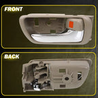 Set of 2 Door Handles for Toyota Camry (2002–2006) with Beige Bezel