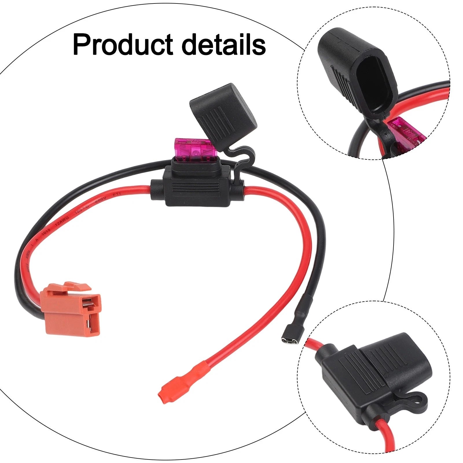 Replacement Wire Harness Connector for 12 Volt Ride On Vehicle (RHD)