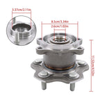 2Pcs Rear Wheel Hub Bearing for Nissan Rogue (2008–2020), Juke (2011–2017) AWD