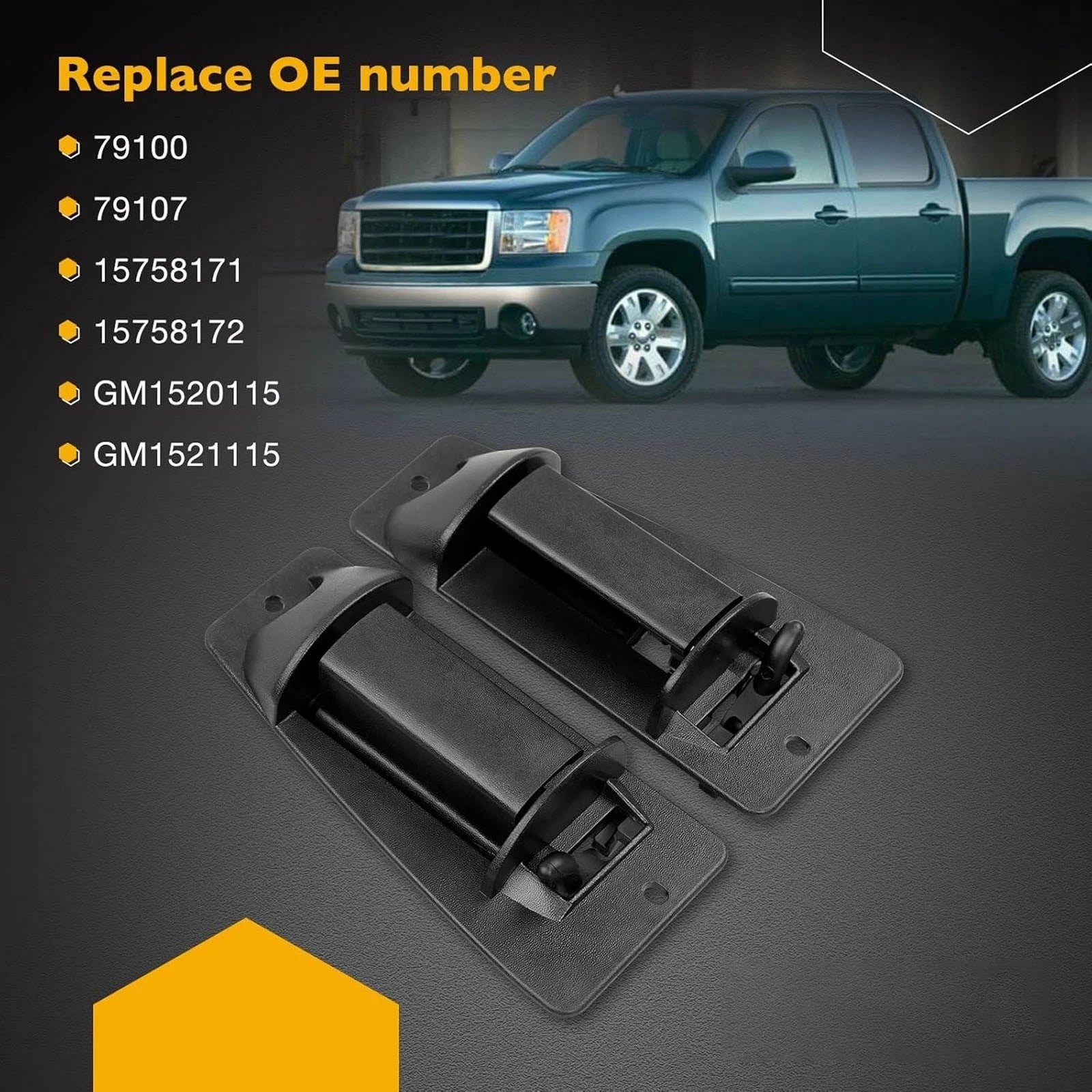 Rear Outside Door Handle for Chevy Silverado GMC Sierra (1999-2007)