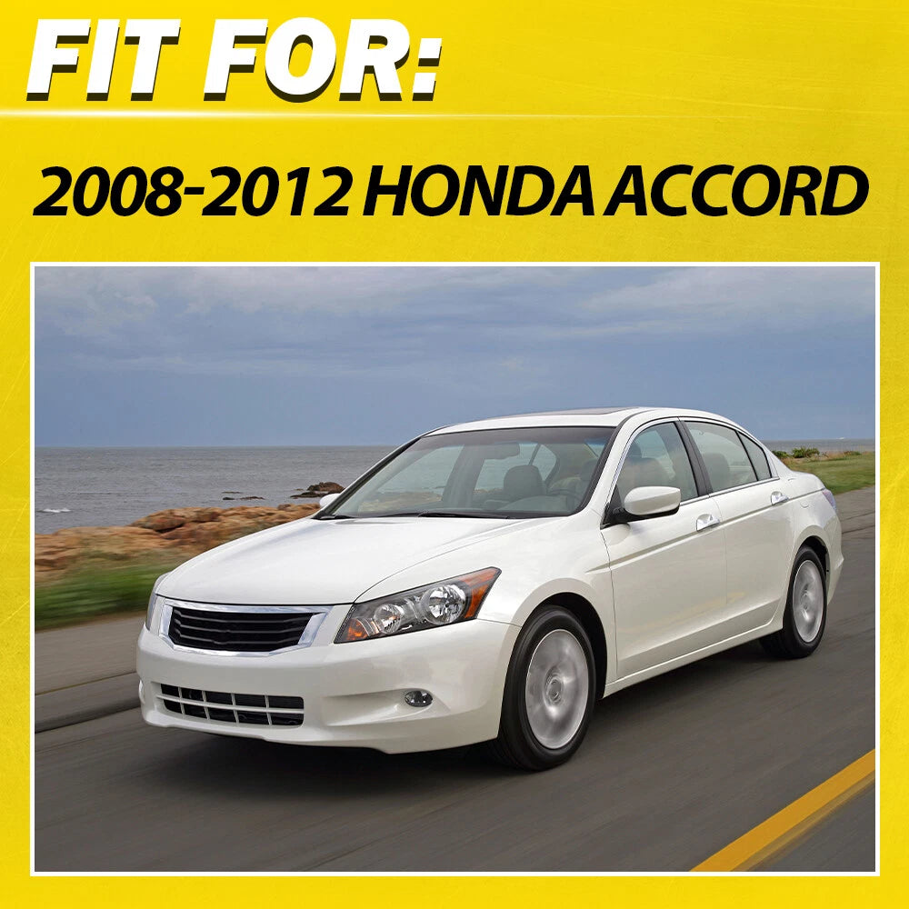 4X Exterior Door Handle for Honda Accord (2008–2012) Front Rear Left+Right Chrome