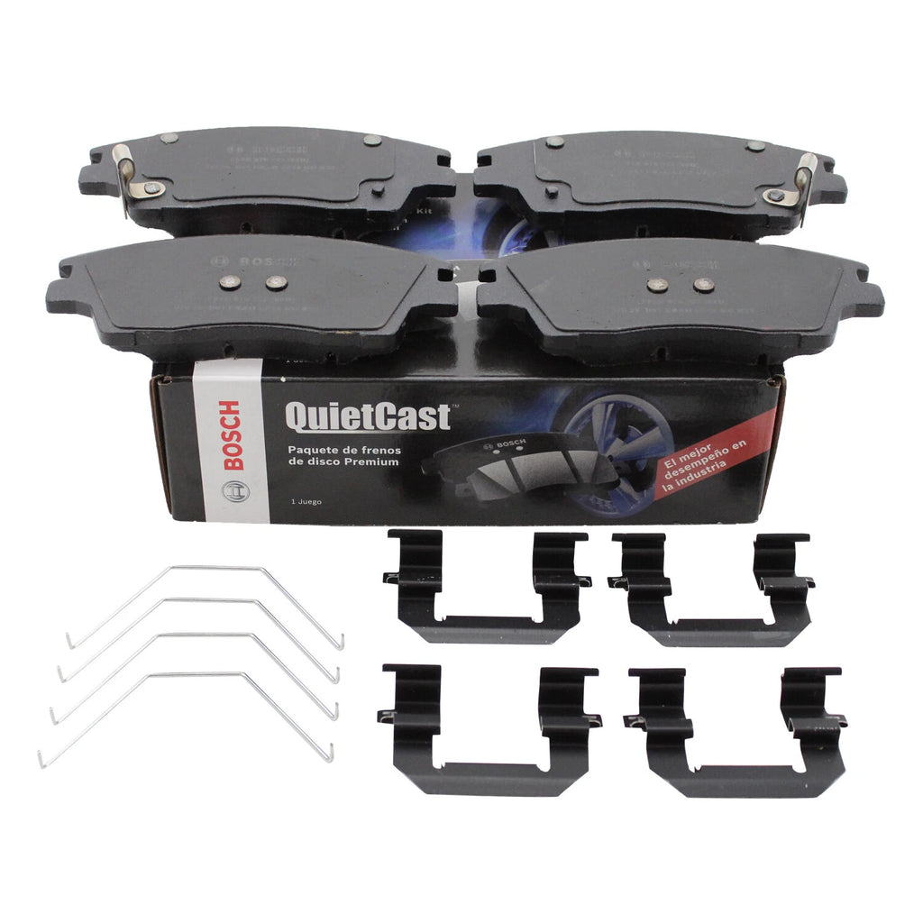 Bosch QuietCast Front Ceramic Brake Pads for Hyundai Elantra Tucson Kia Sportage (2011–2023)