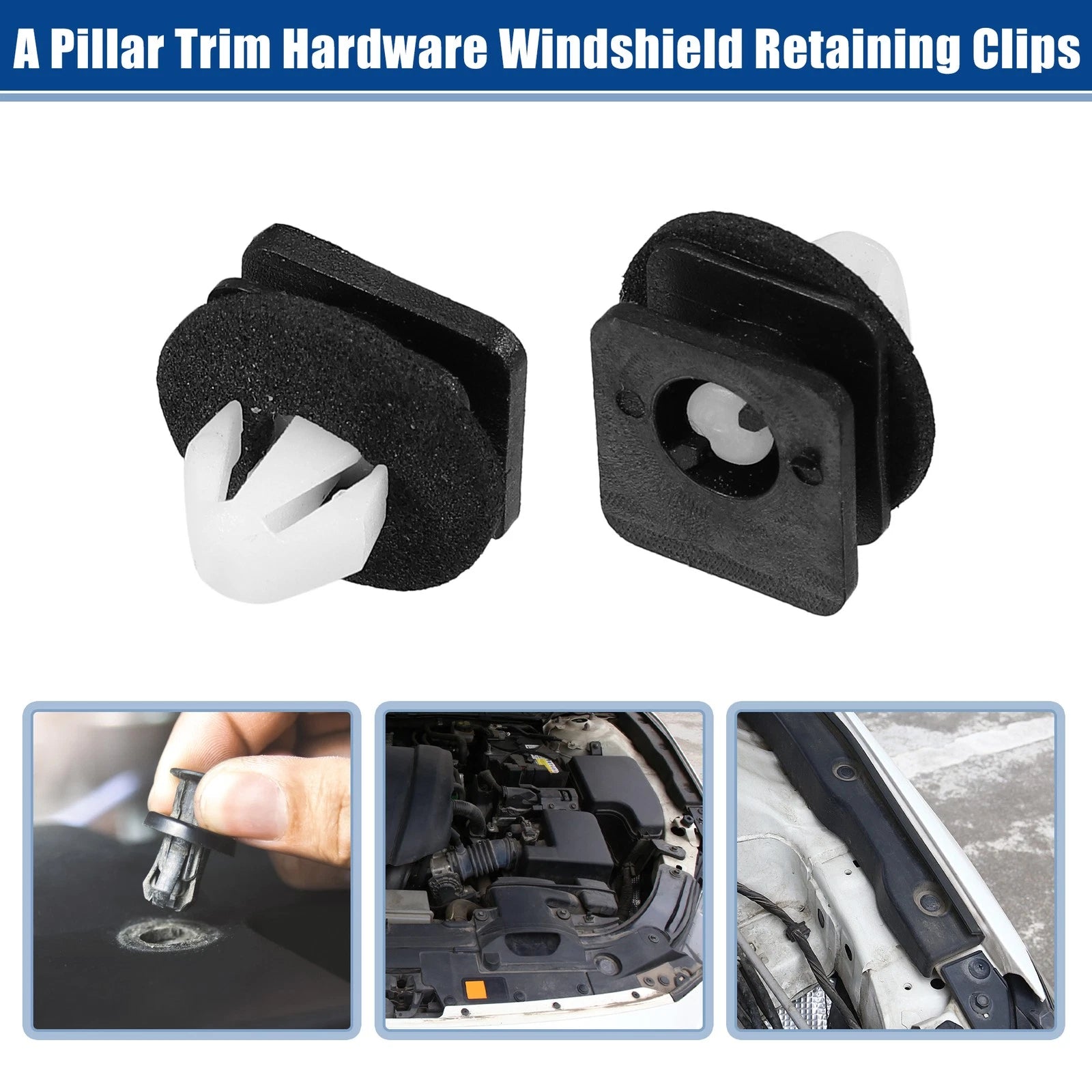 20pcs A Pillar Trim Hardware Windshield Clips for Ford Explorer (2011–2021) No.BB5Z78519R44A