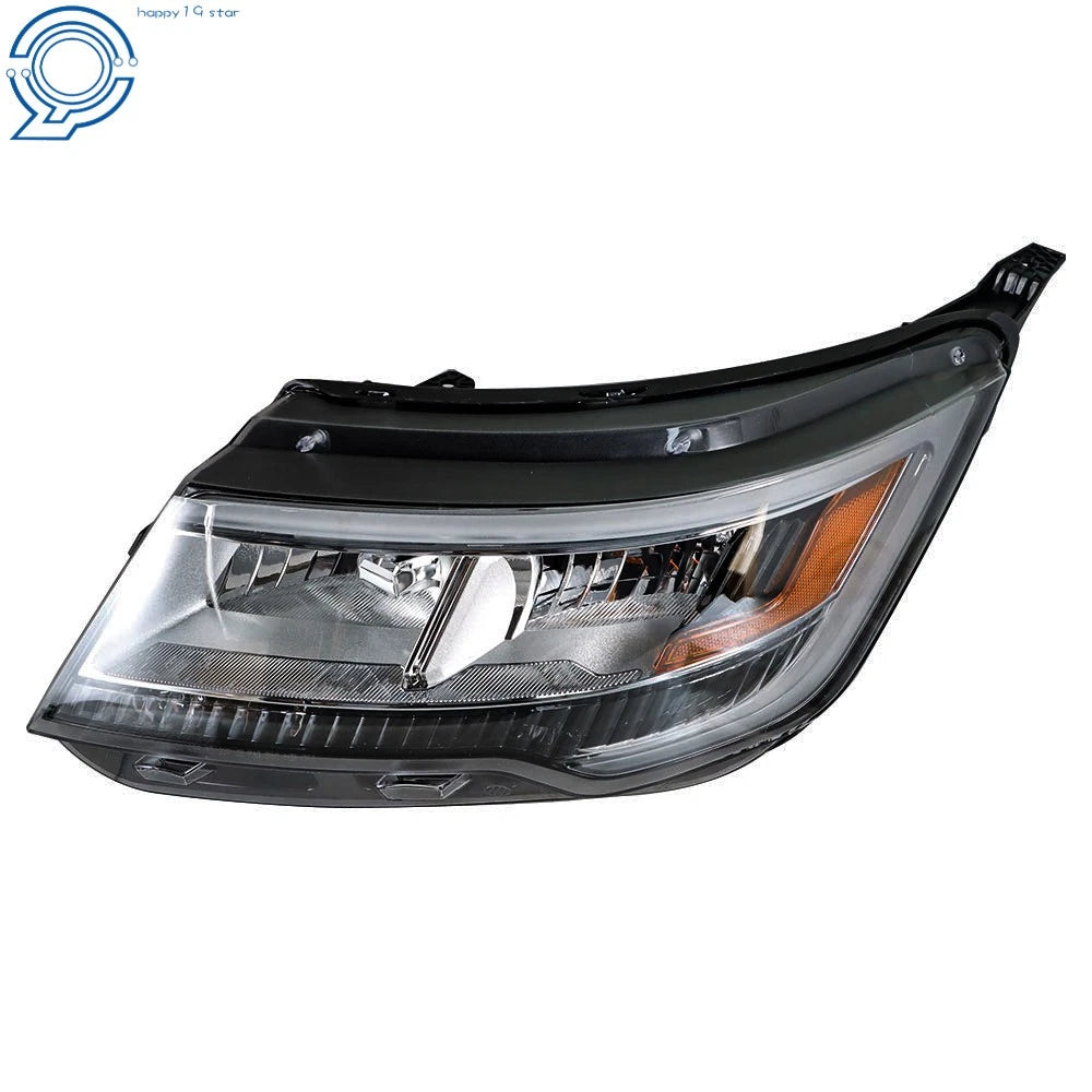 Halogen Headlight for Ford Explorer (2016-2018) with LED DRL Chrome Housing