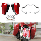 Engine Guard Bar & Red Lower Fairings for Indian Chieftain (2016–2018)