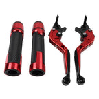 Red Extendable Brake Clutch Lever Grip Set for BMW S1000R S1000RR (2010-2023)
