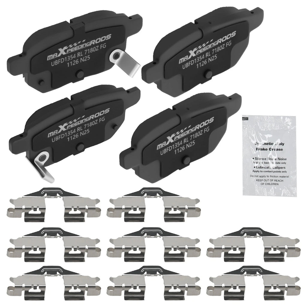 Rear Ceramic Brake Pads Kit for Pontiac Vibe (2009–2010) / Toyota Corolla (2009–2021)