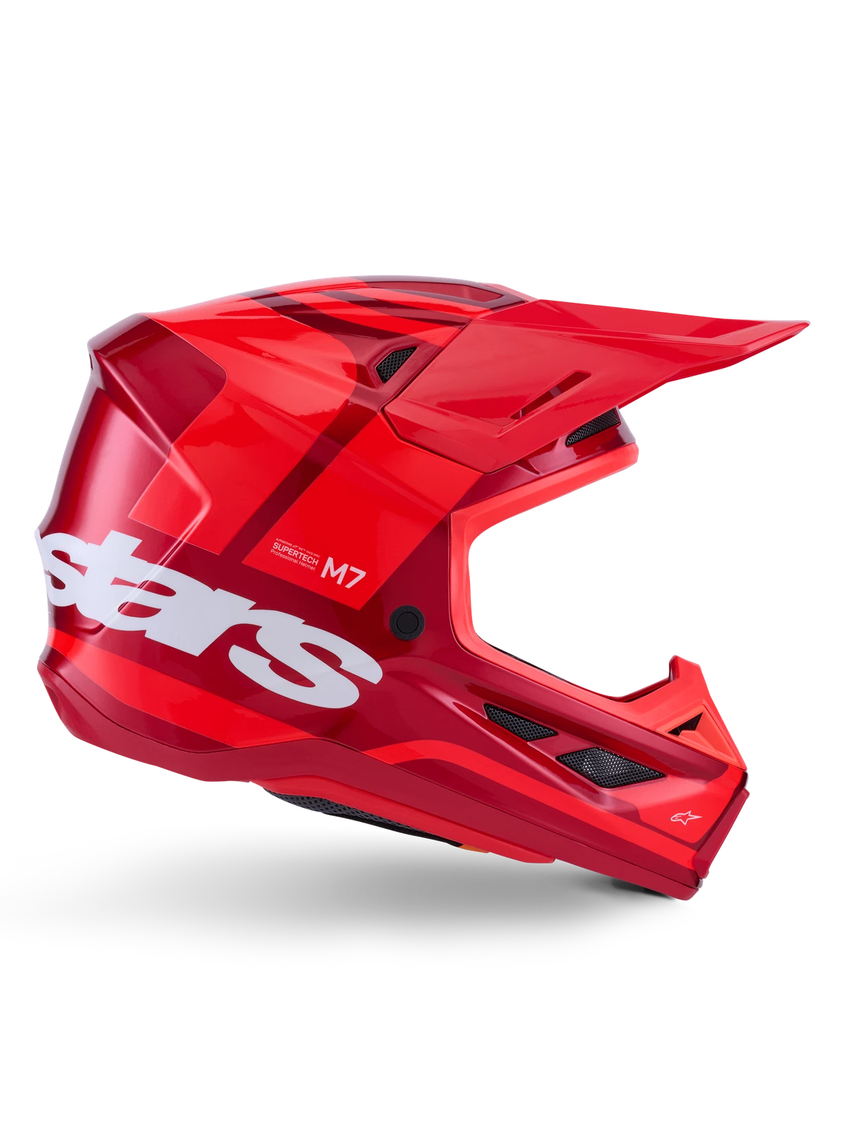 Alpinestars SM7 Core Off-Road Motorcycle Helmet Medium Red Gloss