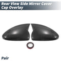 Pair Rearview Mirror Cover Overlay Black Carbon Fiber for Chevrolet Cruze (2011–2019)