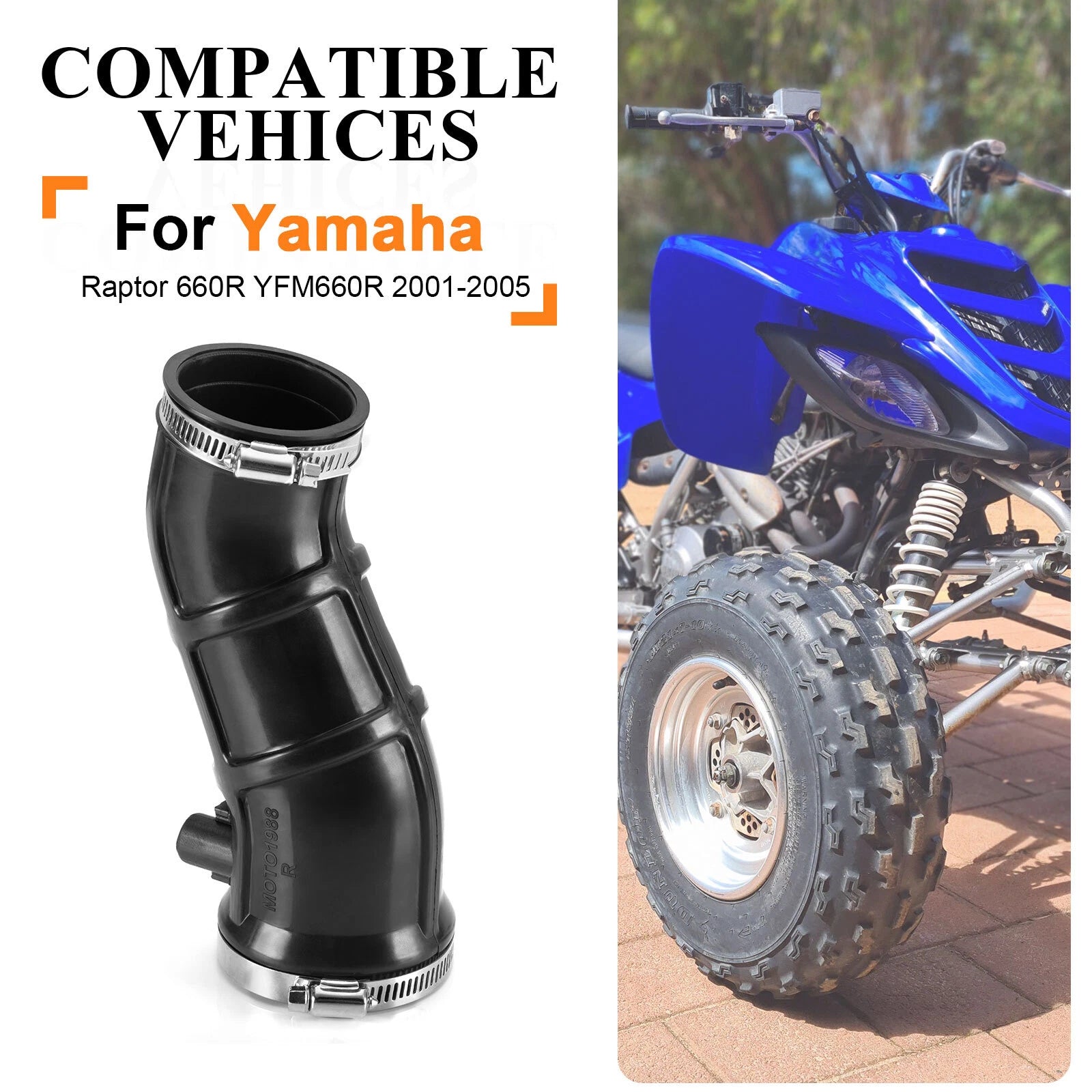 Air Box Intake Tube Snorkel for Yamaha Raptor 660R (2001–2005)