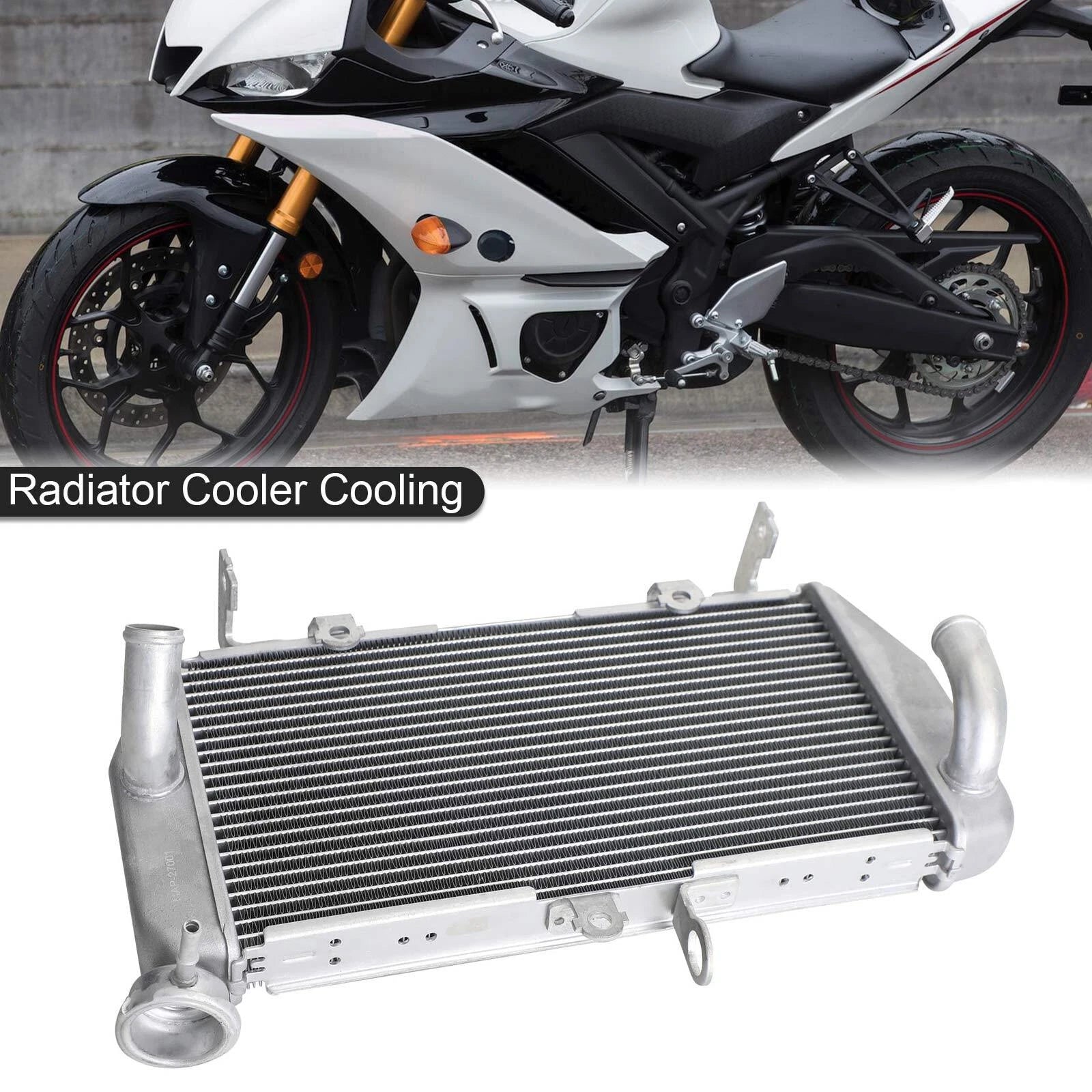 Silver Radiator Cooler for Yamaha YZF R3 (2015–2021)