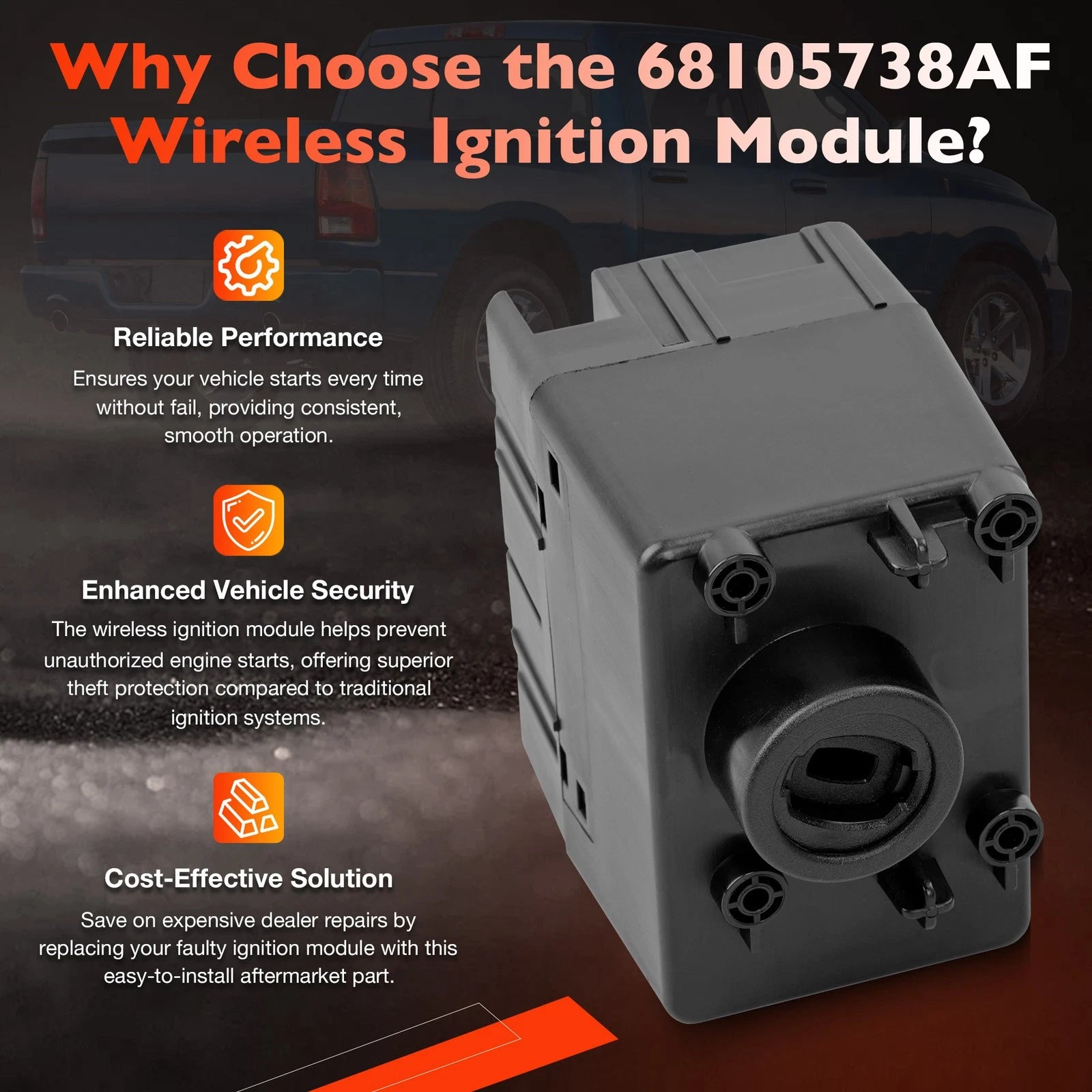 Wireless Ignition Module Switch for Chrysler Dodge Jeep Ram (2011-2014)