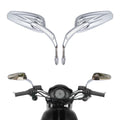 Chrome 8mm Rear View Mirrors for Harley Sportster XL883 1200 (2004–2023)