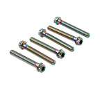 6pcs M6x50mm Titanium Torx Head Flange Screws for Motorcycle Bike