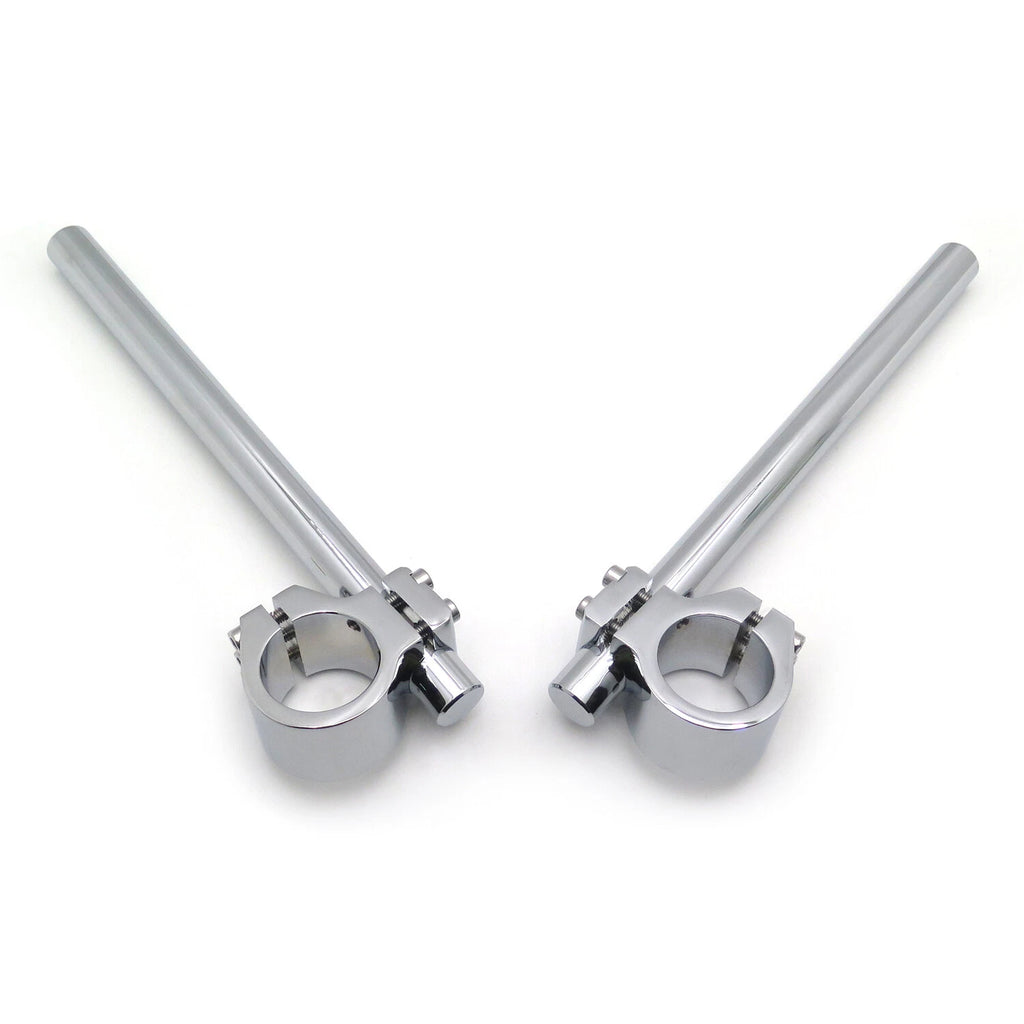 43mm Clip Ons for Universal Chrome Fork Tube (Tilt 7 Degree)