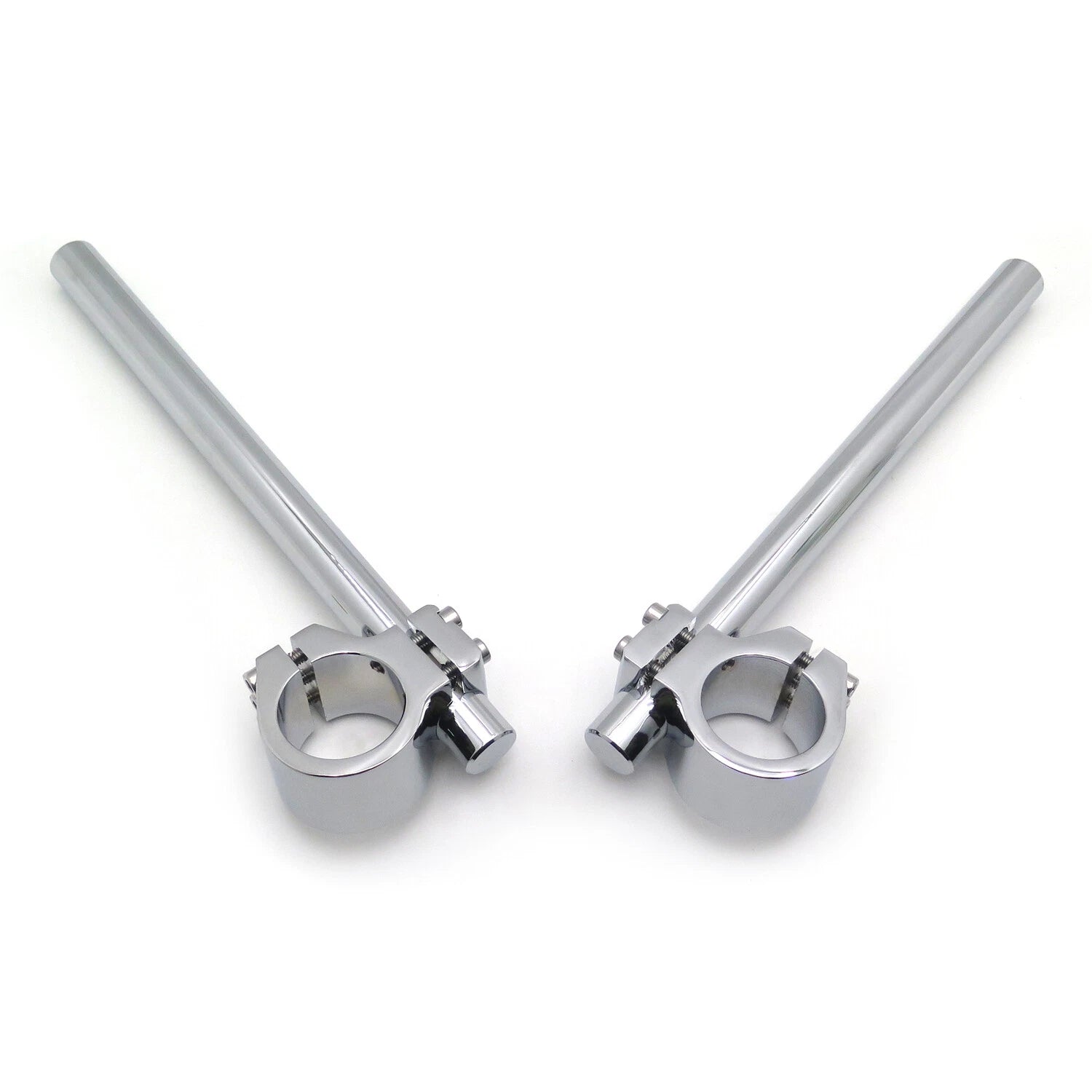 43mm Clip Ons for Universal Chrome Fork Tube (Tilt 7 Degree)