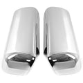 Set of 2 Door Mirror Cover Caps for Peterbilt 567 587 (Chrome)