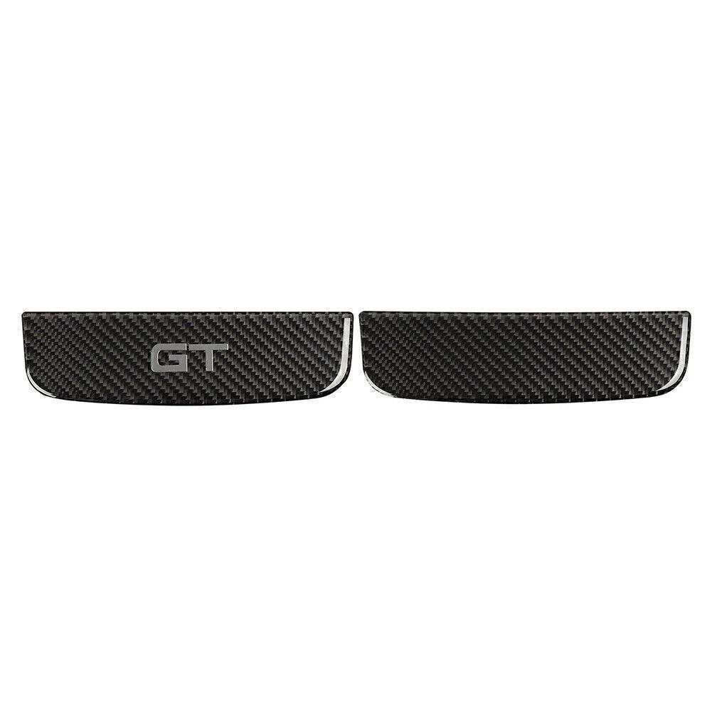 Carbon Fiber Interior Storage Box Trim Cover for Ford Mustang (2015–2019)