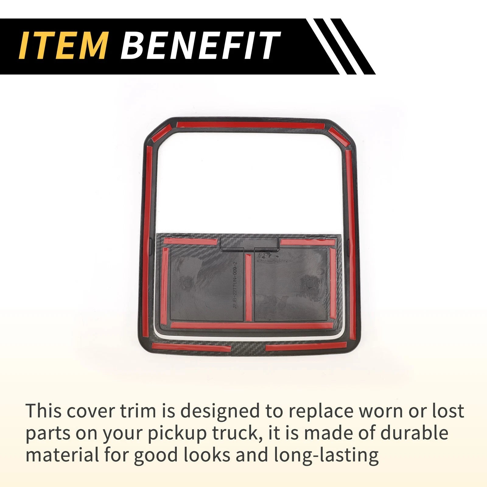 Set of 1 Carbon Fiber Roof Reading Light Cover Trim for Toyota Tundra (2022–2024)
