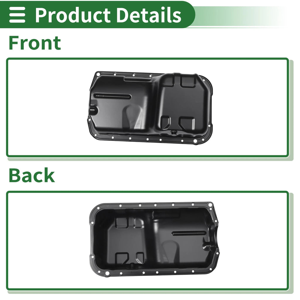 1 Pc Engine Oil Pan No.11200PAAA00 for Honda Accord (1998–2002) Iron Black