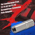 Multitool Bit Screwdriver Extender Adapter for Leatherman Free T2 T4 K2 K4 P2 P4