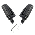 Footrest Pegs 10mm Matte Black for Harley XL883 1200 Sportster Street Glide