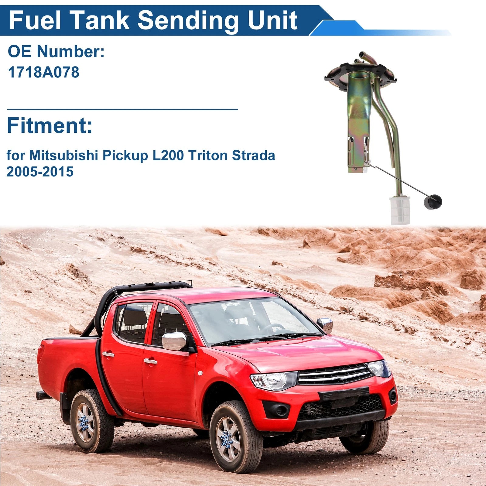 Fuel Level Sending Unit Module for Mitsubishi Pickup L200 (2005–2015) No. 1718A078