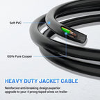 4 Way Trailer Connector Wiring Harness Extension Cable 10ft Heavy Duty