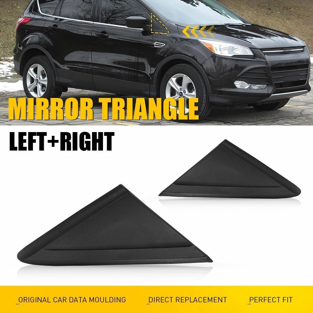 Set of 2 Front Left & Right Mirror Corner Triangle Fender Covers for Ford Escape (2013–2019)
