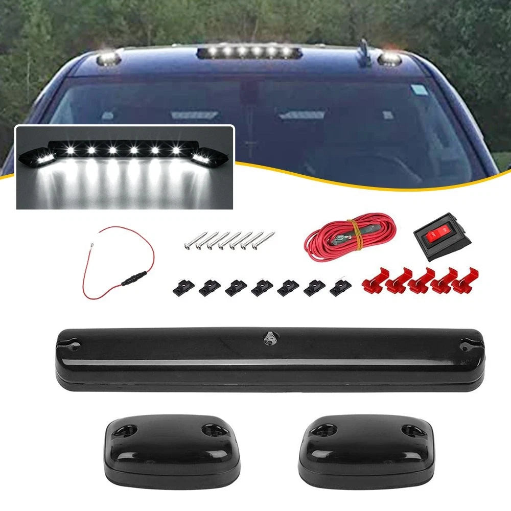 LED Cab Roof Marker Running Fog Lights for Silverado 2500HD 3500HD (2007–2021)