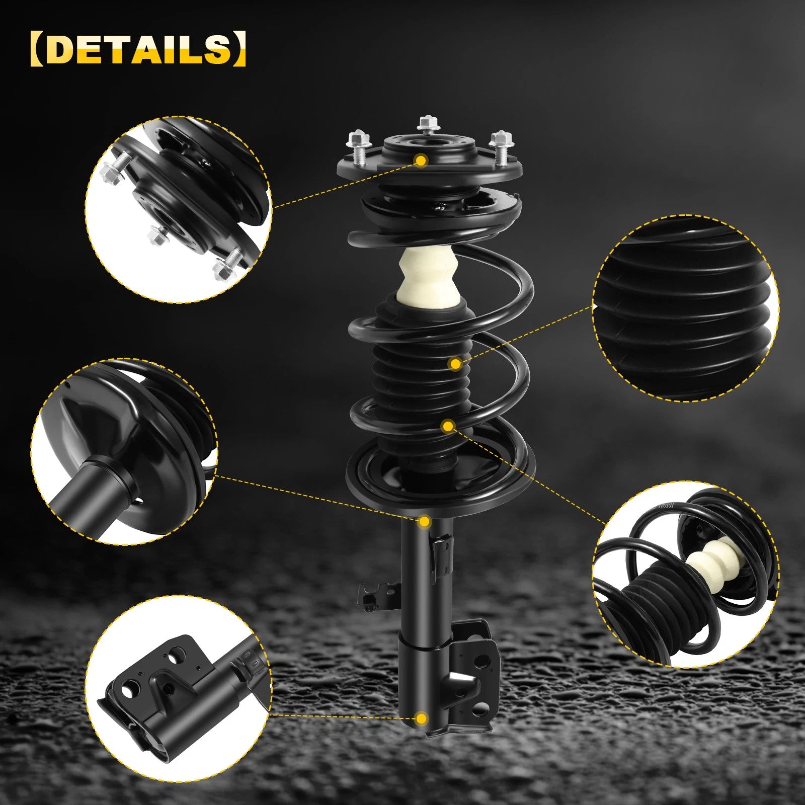 Set of 2 Front Complete Struts for Toyota Corolla (2009–2013)