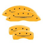 Brake Caliper Covers Front Yellow for 2011-2014 Chrysler 200 by MGP
