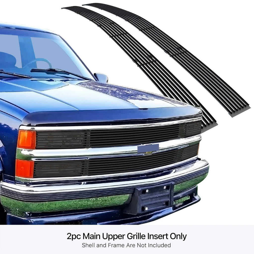 Stainless Black Billet Grille Insert for Chevy Blazer Suburban (1994-1999)