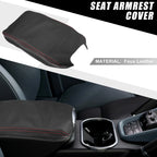 Center Console Armrest Cover for Toyota Camry Hybrid (2012–2017) Red Line Black