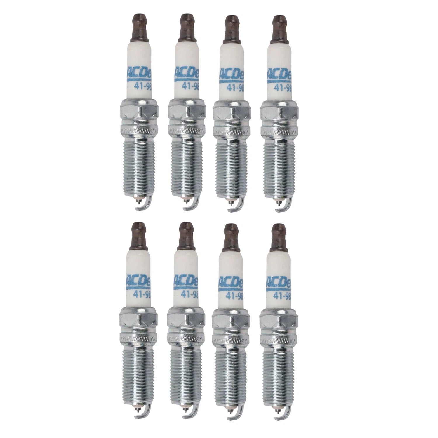 8pc Iridium Spark Plug Set for Chevrolet Cheyenne, Corvette, Ford F-150, F-350, Mustang