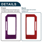 ABS Gear Shift Knob Cover Sticker for Ford F150 (2015–2020) Carbon Fiber Purple