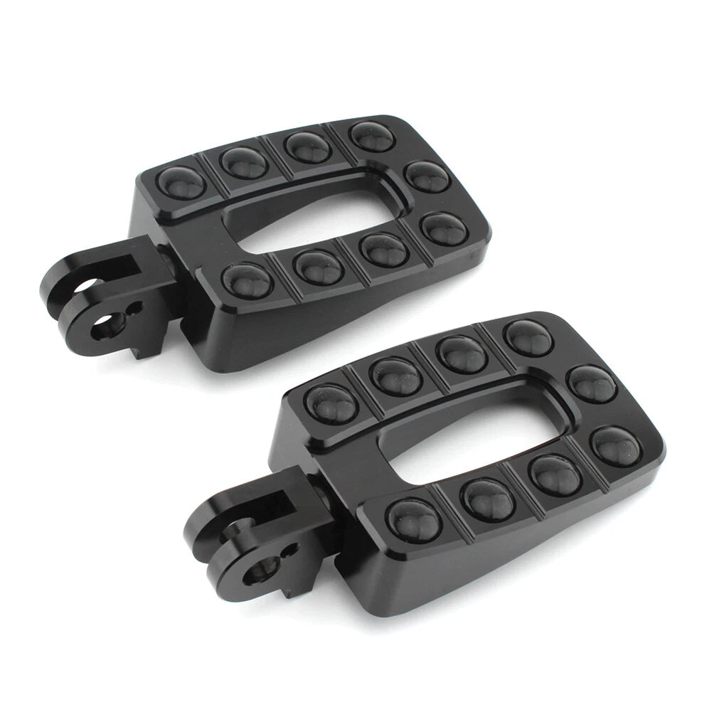 1 Pair Black Non-slip Rear Foot Pegs for T100 (2002–2013)
