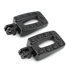 1 Pair Black Non-slip Rear Foot Pegs for T100 (2002–2013)