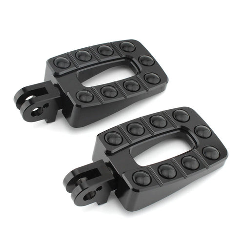 1 Pair Black Non-slip Rear Foot Pegs for T100 (2002–2013)
