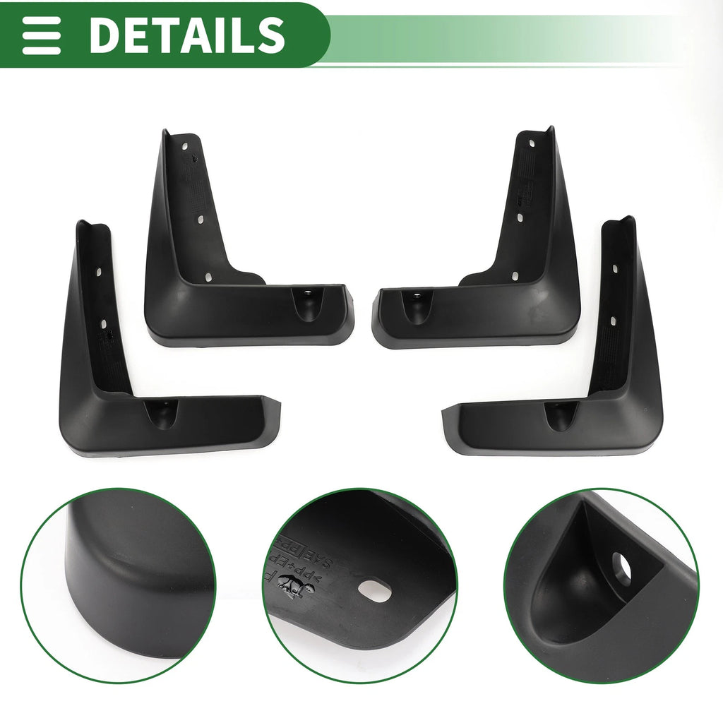 Set of 2 Mud Flap Splash Guards for Lexus ES350 (2013–2018)