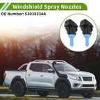Set of 1 Windshield Washer Nozzle with Hose Connector for Ram (No. 5303833AA)