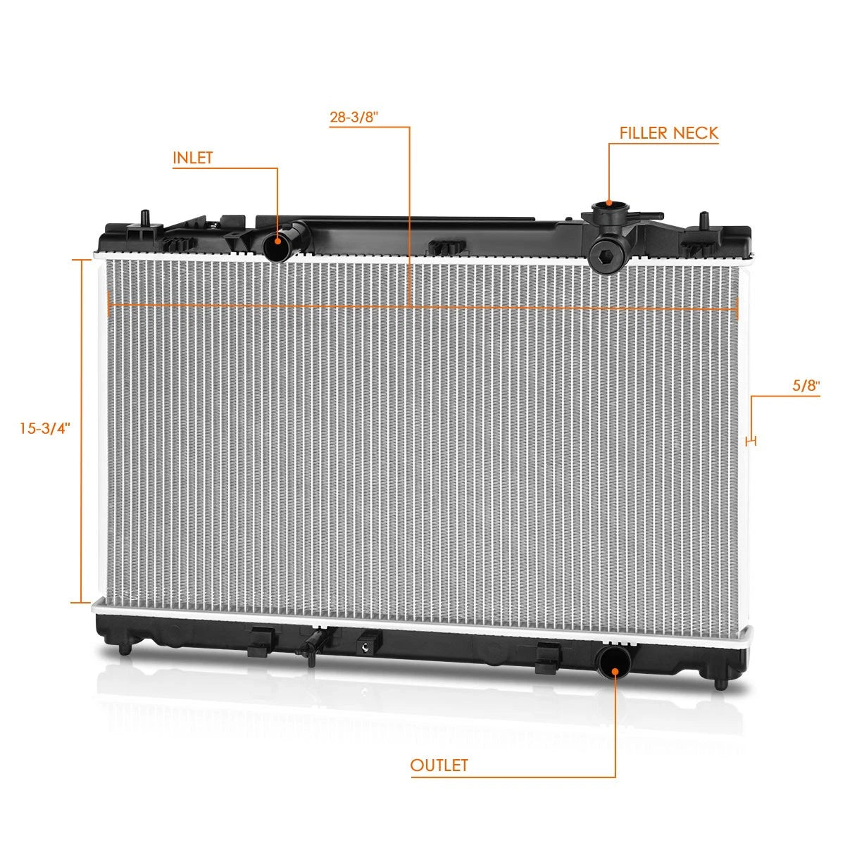 Aluminum Cooling Radiator DPI-13160 for Toyota Camry 2010–2011