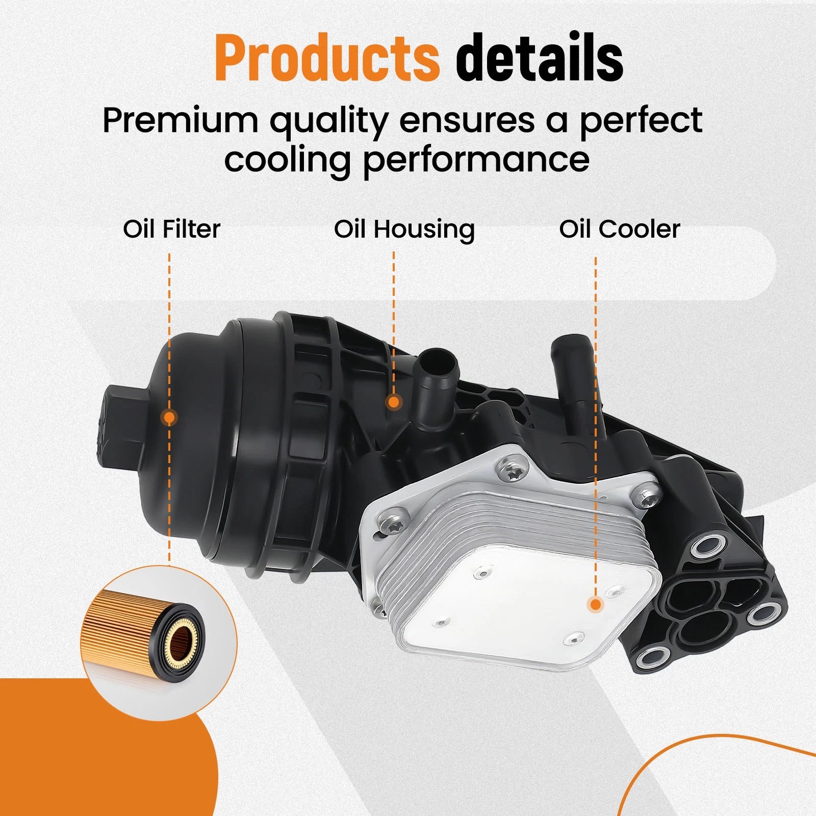 Oil Cooler Filter Housing for Mercedes Benz A-Class (2019-2023)