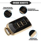 Remote Keyless Key Fob Cover Kit for Mitsubishi Outlander (2014–2021)